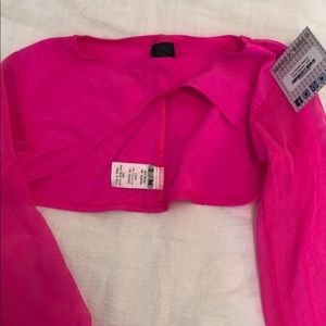 Freedom rave wear hot pink sleeve/shrug